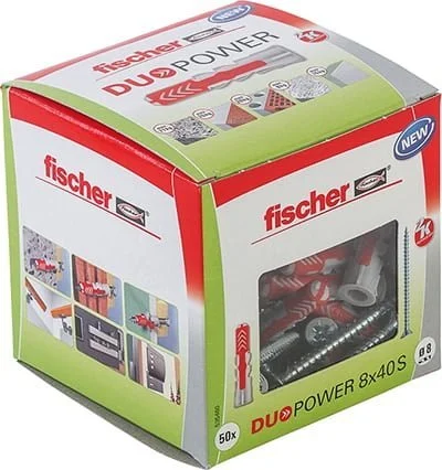 fischer DUOPOWER 8 x 40 S LD mit Schraube