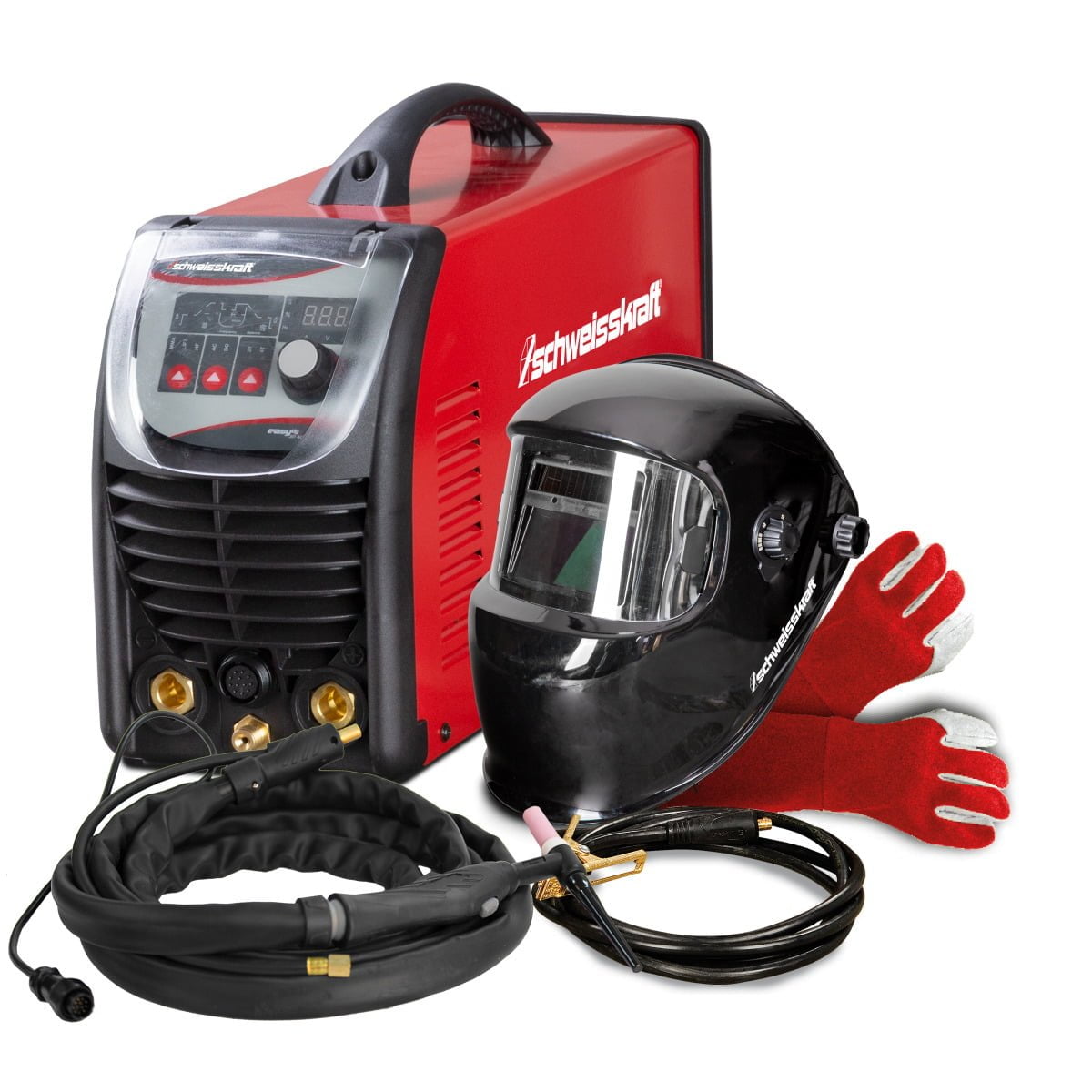 1074021SET_H Schweisskraft Tragbarer WIG AC/DC Inverter EASY-TIG 201 AC/DC PULSE Aktions-Set – Bild 1