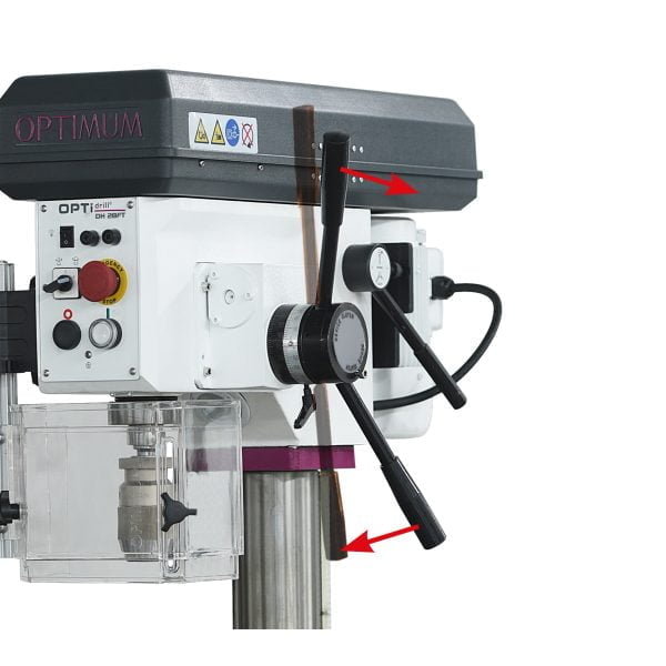 Optimum Säulenbohrmaschine OPTIdrill DH 28FS Set – Bild 2