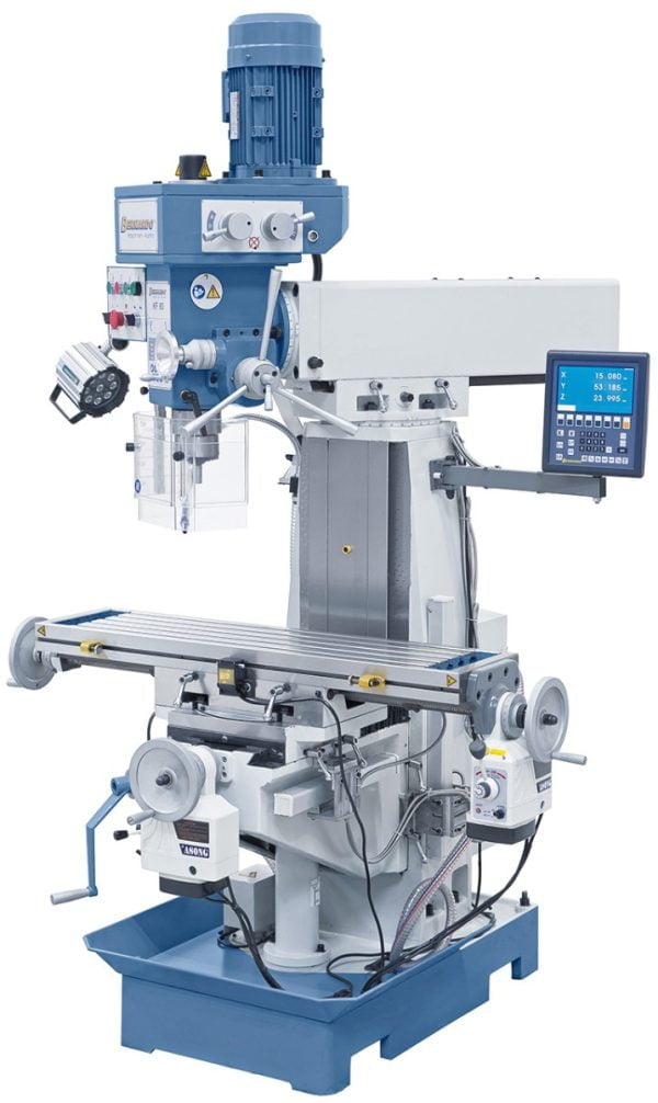 Bernardo KF 60 inkl. 3-Achs-Digitalanzeige ES-12 H und Vorschub für x/y-Achse Bohr- und Fräsmaschine – Bild 4