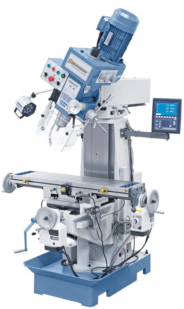 Bernardo KF 60 inkl. 3-Achs-Digitalanzeige ES-12 H und Vorschub für x/y-Achse Bohr- und Fräsmaschine – Bild 3