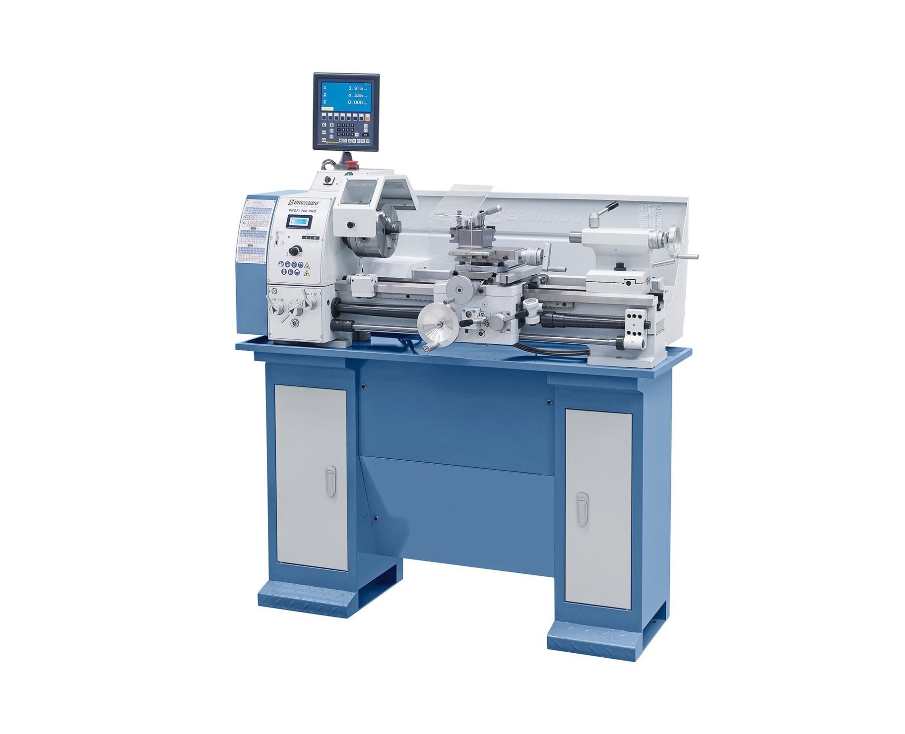 Profi 700 Pro - 400 V - inkl. 2-Achs-Digitalanzeige-1 Bernardo Profi 700 Pro - 400 V - inkl. 2-Achs-Digitalanzeige Leit- und Zugspindeldrehmaschine – Bild 1