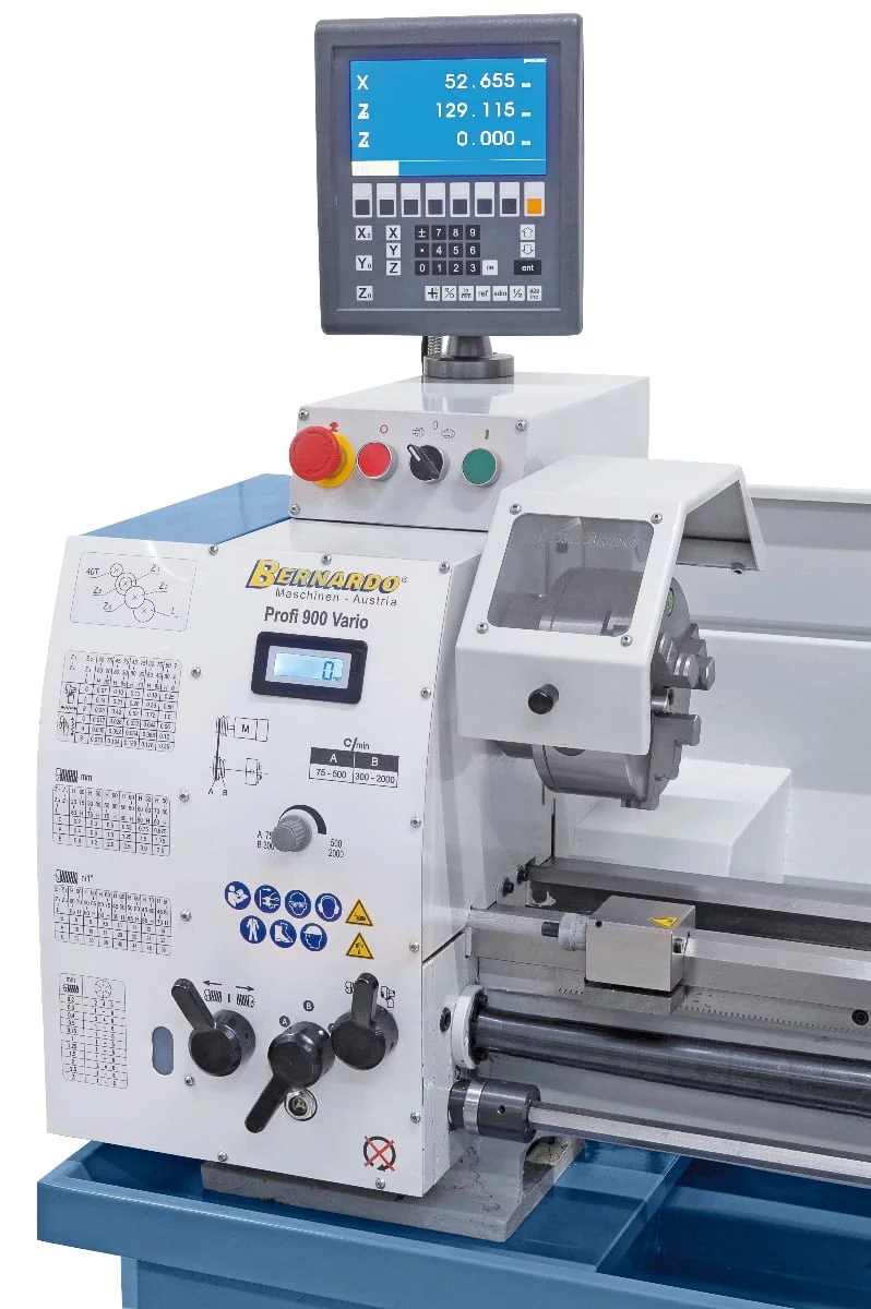Bernardo Profi 900 Vario - 230 V inkl. 2-Achs-Digitalanzeige Leit- und Zugspindeldrehmaschine – Bild 3