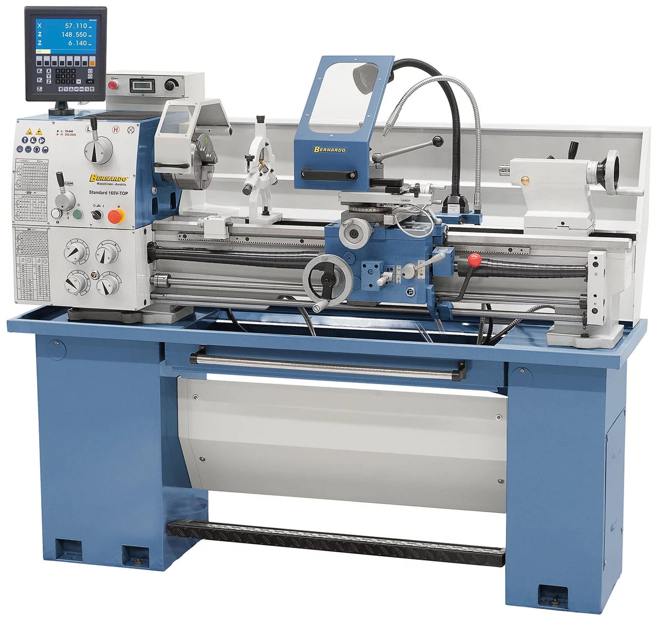 Bernardo Standard 165 V-Top inkl. 3-Achs-Digitalanzeige Leit- und Zugspindeldrehmaschine – Bild 2