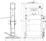 Bernardo WK 50 FH Pro Werkstattpresse – Bild 2