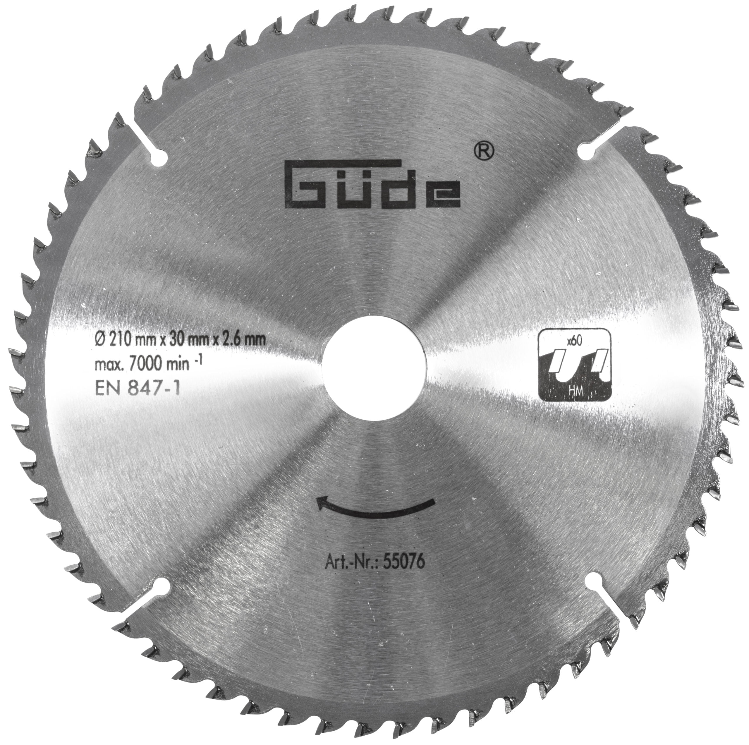 Güde Holzsägeblatt HM 210x30x60Z-1.jpg Güde Holzsägeblatt HM 210x30x60Z – Bild 1