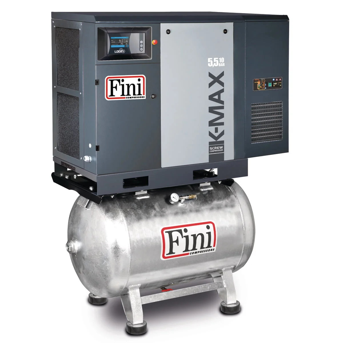 Fini_Schraubenkompressor_55-10-270-ES-IE3 Fini Schraubenkompressor K-MAX 5,5-10-270 ES (IE3) – Bild 1