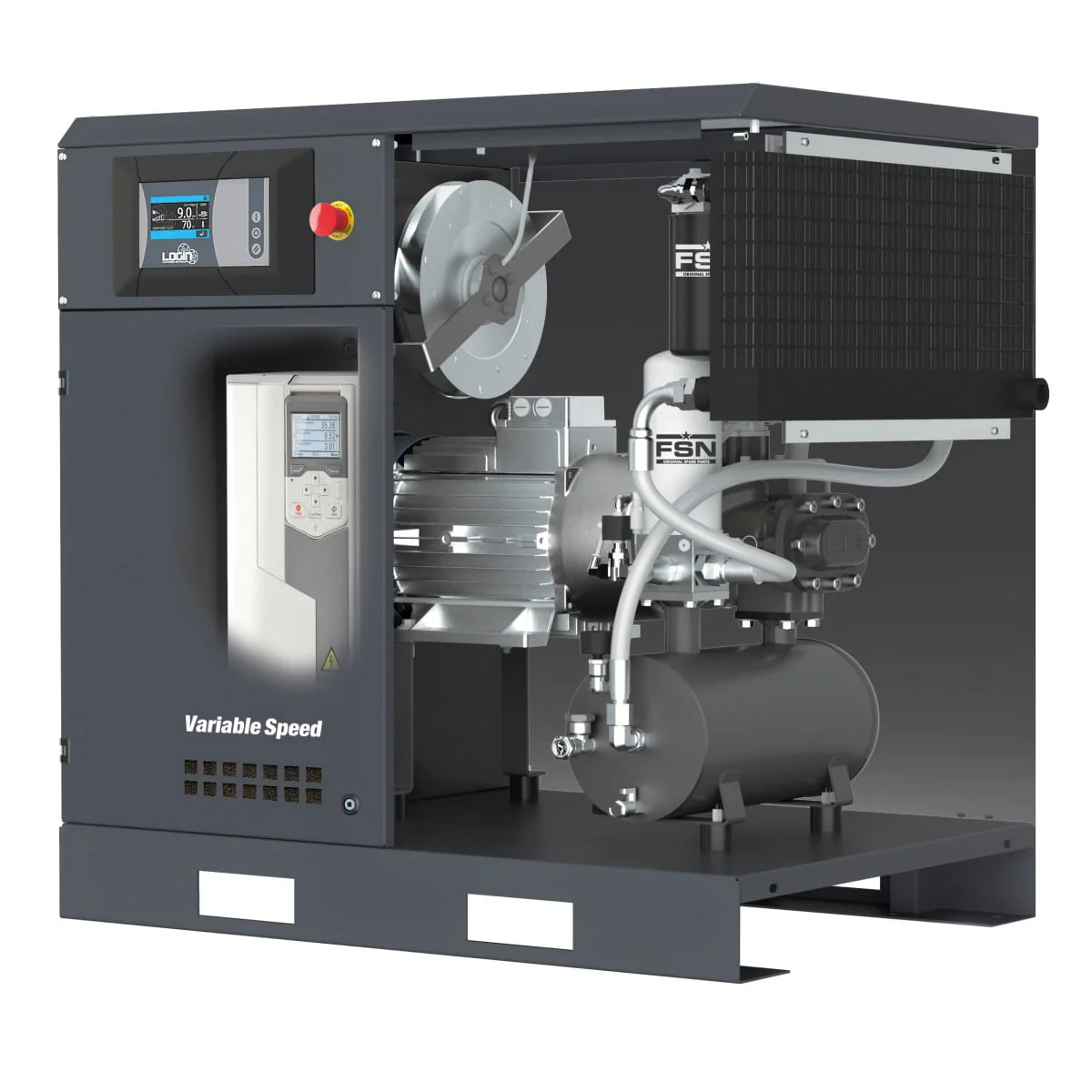 Fini Schraubenkompressor K-MAX 7,5-10 VS (IE3) – Bild 4