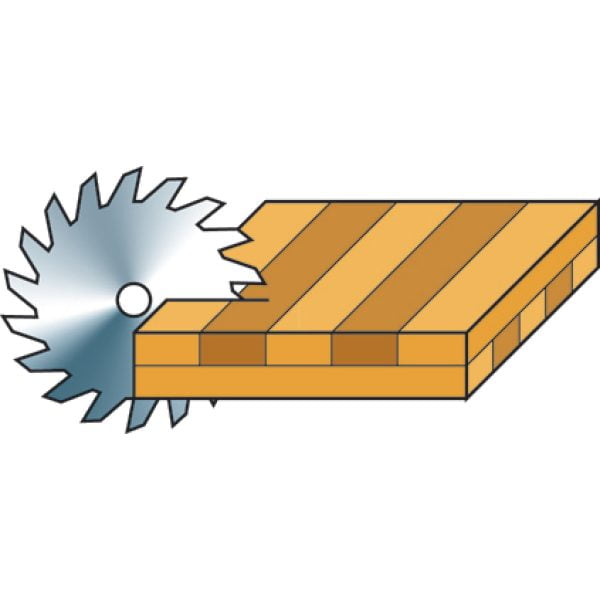 Holzkraft Besäum- und Fertigungsschnitt-Kreissägeblatt  KSB-BF 315/60 – Bild 2