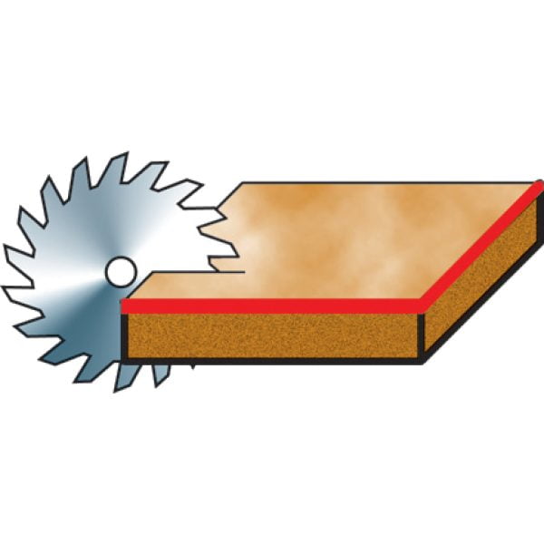 Holzkraft Besäum- und Fertigungsschnitt-Kreissägeblatt  KSB-BF 315/60 – Bild 3