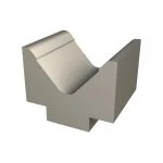 Metallkraft_1-V-Matrize_80° / V=125 mm / Länge 200 mm