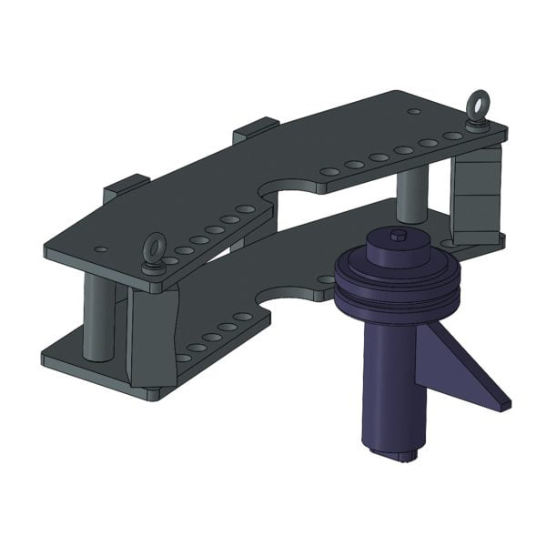 Metallkraft_Biegerahmen und Gegenhalter für Biegewerkzeug Flachmaterial_für HBP 30 und 40