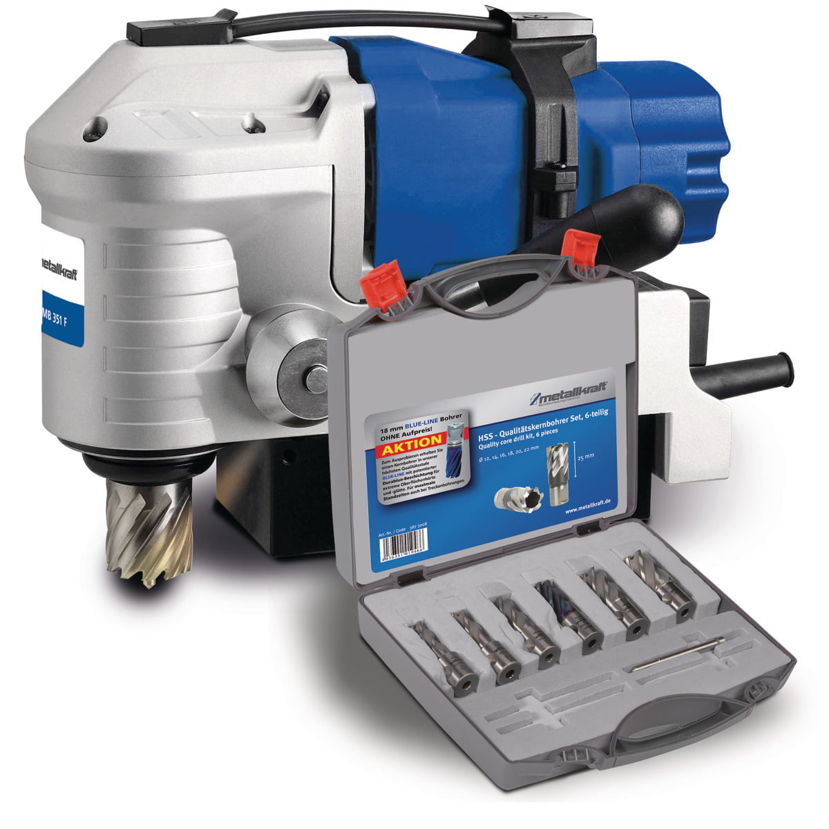 Metallkraft_Magnetkernbohrmaschine_MB-351-F-Aktions-Set-1 Metallkraft Magnetkernbohrmaschine  MB 351 F Aktions-Set – Bild 2