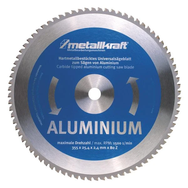 Metallkraft_Sägeblatt für Aluminium_Ø 355 x 2