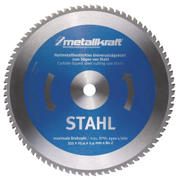 Metallkraft_Sägeblatt für Stahl_Ø 355 x 2
