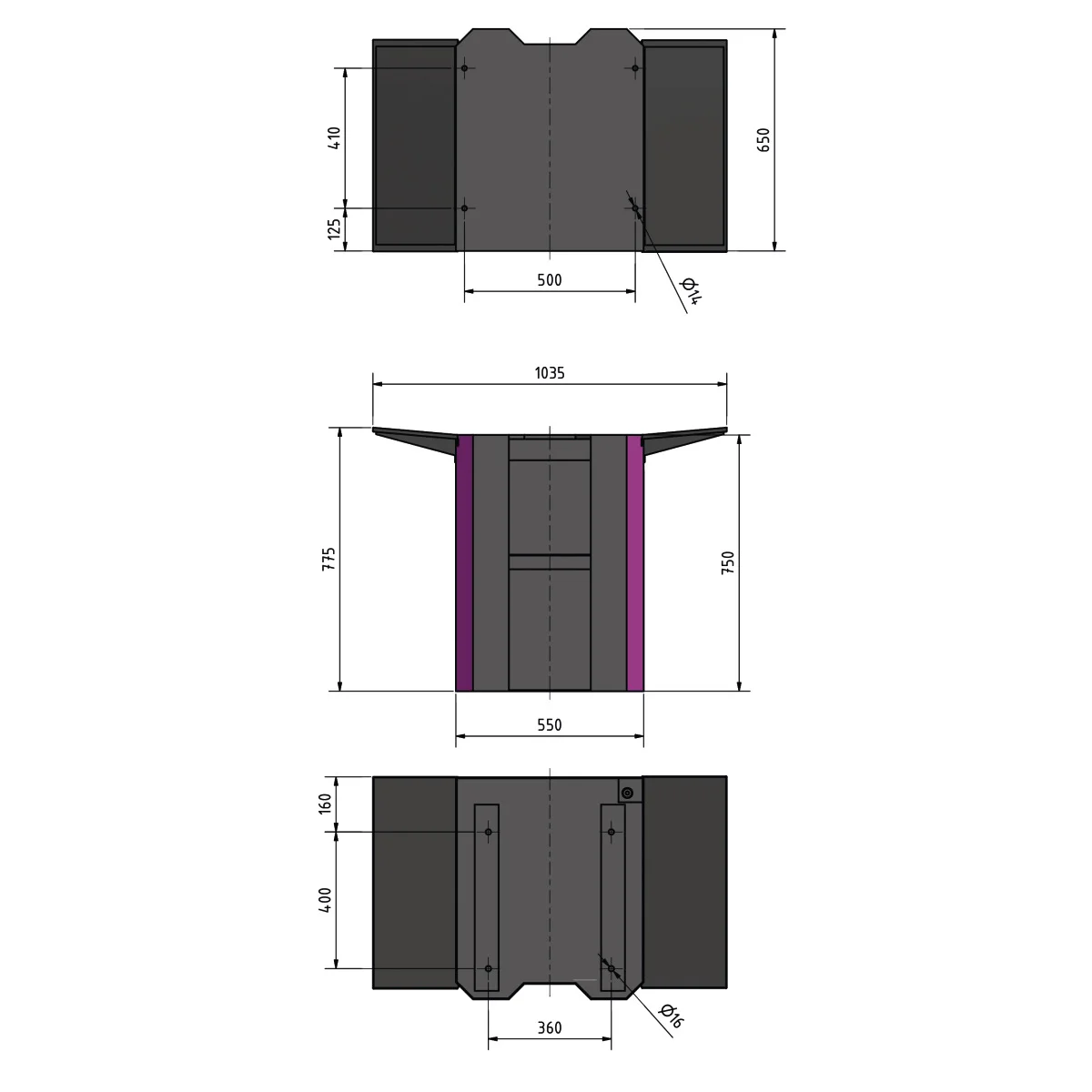 Optimum Maschinenunterbau  MSM 3 – Bild 2