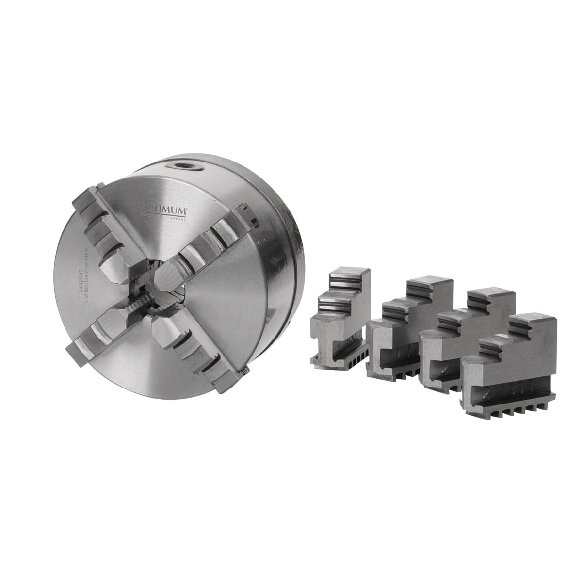 Optimum OPTIMUM Vierbacken Drehfutter Guss Camlock Zentrisch Spannend 