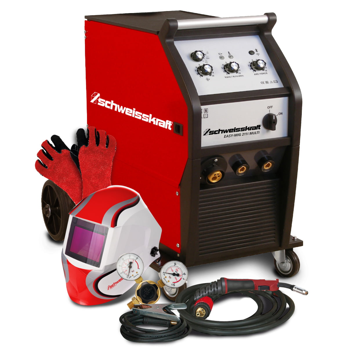Schweisskraft_Fahrbarer-MAG-Inverter_211i-MULTI-Set Schweisskraft Fahrbarer MAG-Inverter EASY-MIG 211i MULTI Set – Bild 1