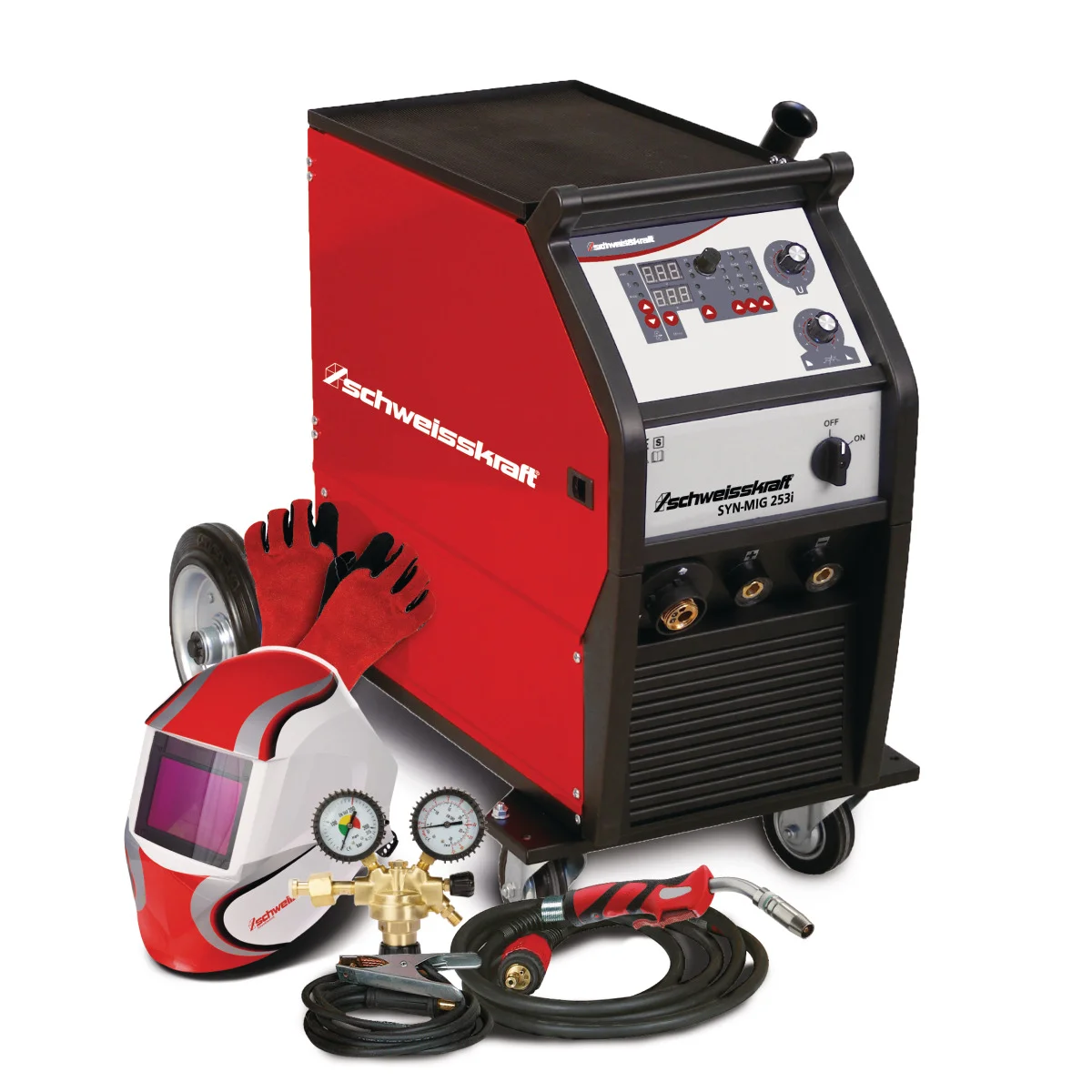 Schweisskraft Fahrbarer MIG/MAG-Inverter SYN-MIG 253i SC Set – Bild 1