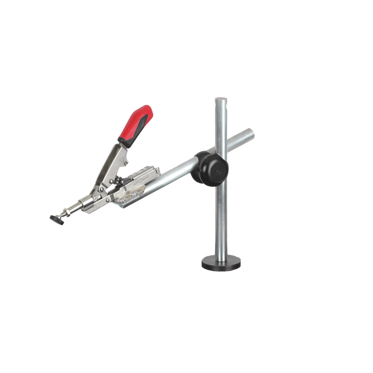 Schweisskraft_Waagrechtspanner-auf-Stativ-mit-Klemmbolzen_fuer-Lochplatten-O-28-mm Schweisskraft_Waagrechtspanner auf Stativ mit Klemmbolzen_für Lochplatten Ø 28 mm