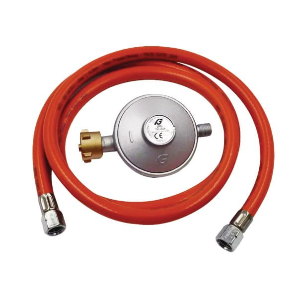Unicraft_Druckminderer_700 mbar mit Gasschlauch 1