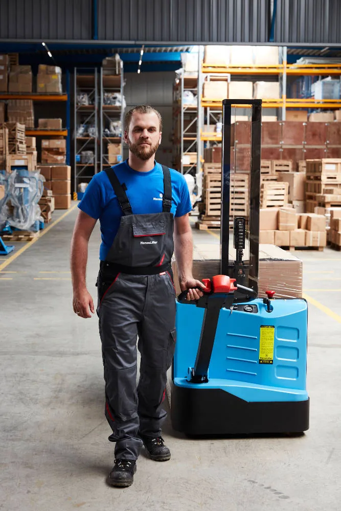 Hanse Lifter Deichselstapler E-DH1016-BF-I mit Initialhub, Hubhöhe: 1600 mm, Tragfähigkeit: 1000 kg – Bild 2