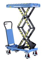 Hanse Lifter Hubtischwagen SPSR300 mit Rollenbahn, Hubhöhe bis 1690 mm, Tragfähigkeit: 300 kg – Bild 4