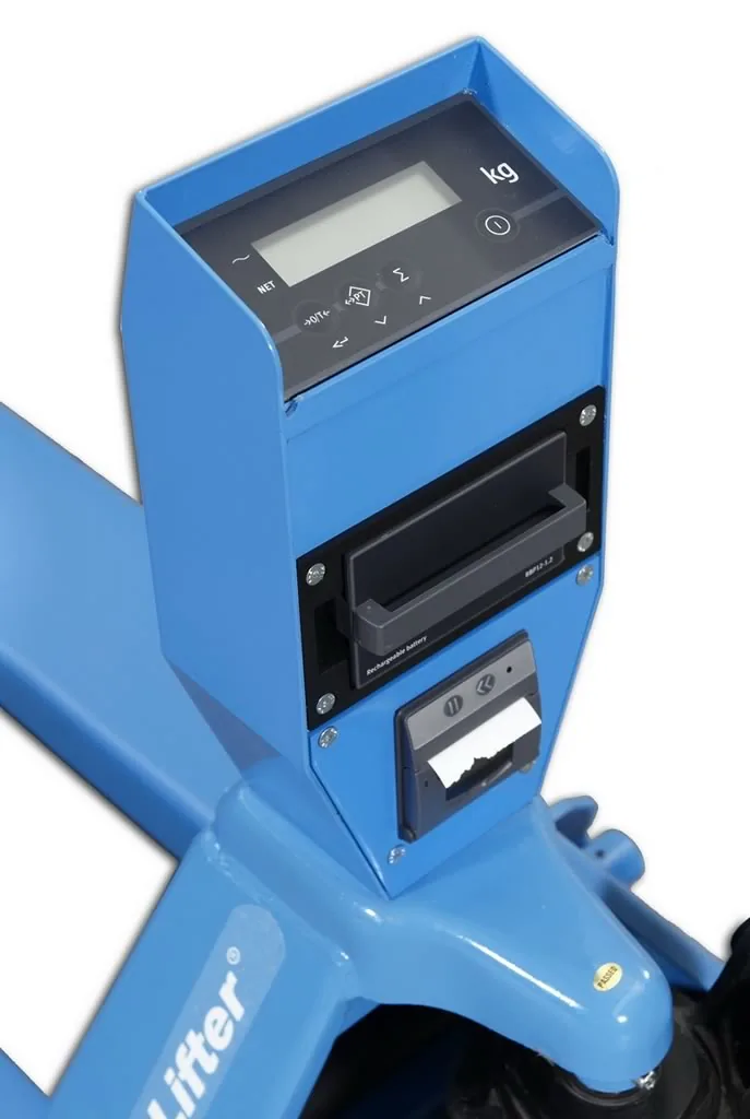 Hanse Lifter Waagehubwagen WHP-DE1500, geeicht, mit Drucker, Tragfähigkeit: 1500 kg – Bild 1