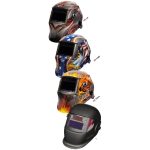 Elmag Automatik-Kopfschweißschirm, Design 'FLAME' – Bild 2