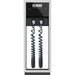 Elmag Doppelladestation BOOGIE 2x22kW-3ph mit Spiralkabel