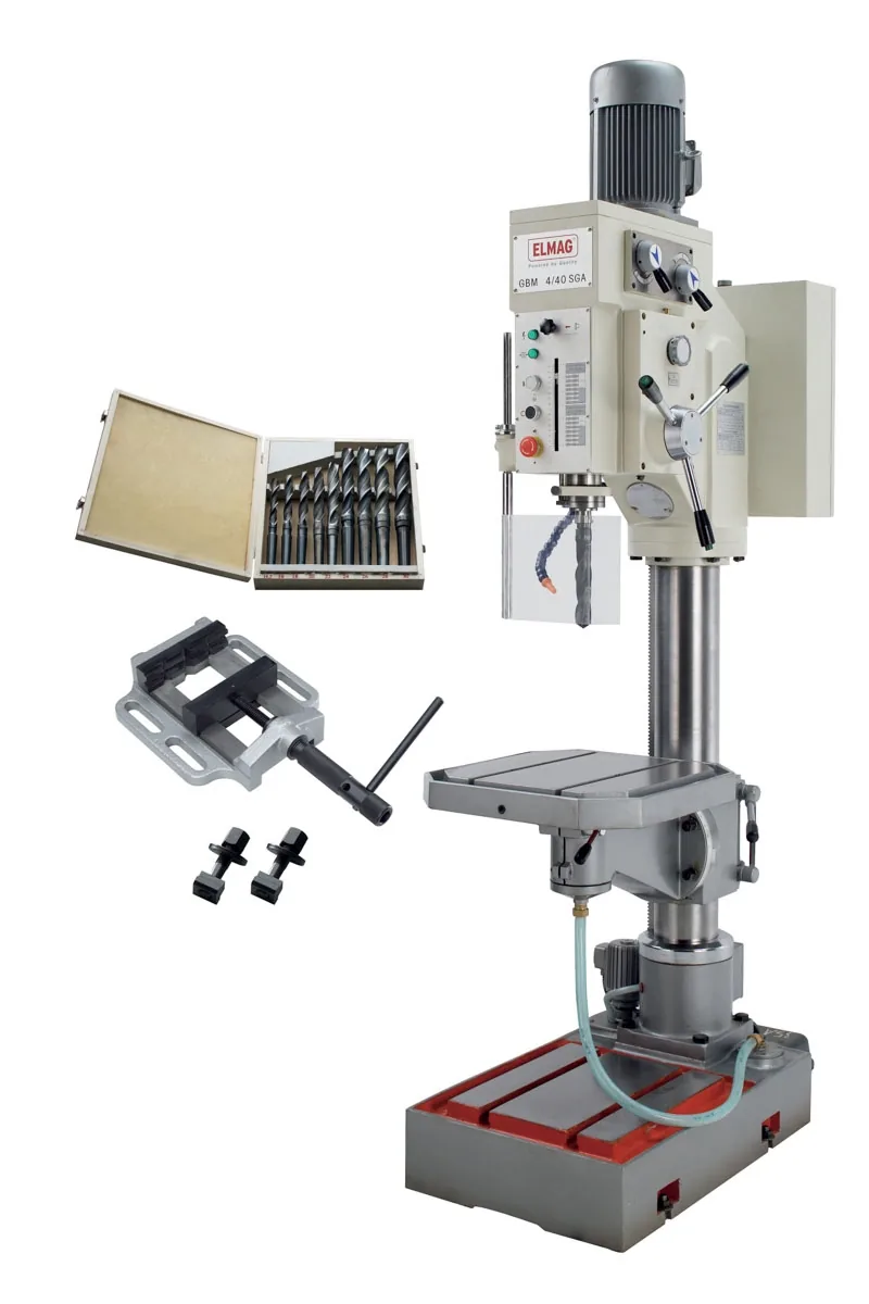 Elmag Getriebe-Säulenbohrmaschine GBM 4/40 SGA - Set – Bild 2