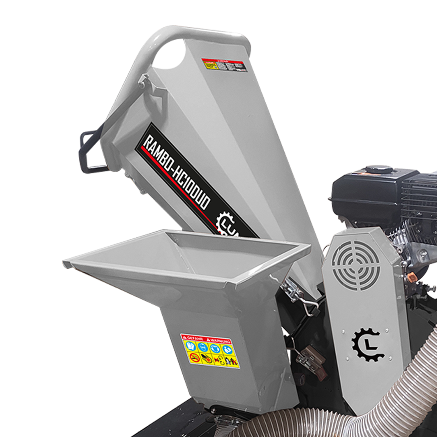 Lumag_Benzin-Kombi-Häcksler RAMBO-HC10Duo Trichter & Saugsch-2 Lumag Benzin-Kombi-Häcksler RAMBO-HC10Duo Trichter & Saugsch – Bild 2