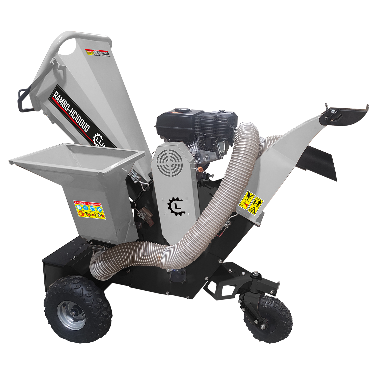Lumag_Benzin-Kombi-Häcksler RAMBO-HC10Duo Trichter & Saugsch-1 Lumag Benzin-Kombi-Häcksler RAMBO-HC10Duo Trichter & Saugsch – Bild 1