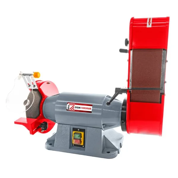 Holzmann Doppelschleifbock mit Schleifband DSM100200B_400V -1