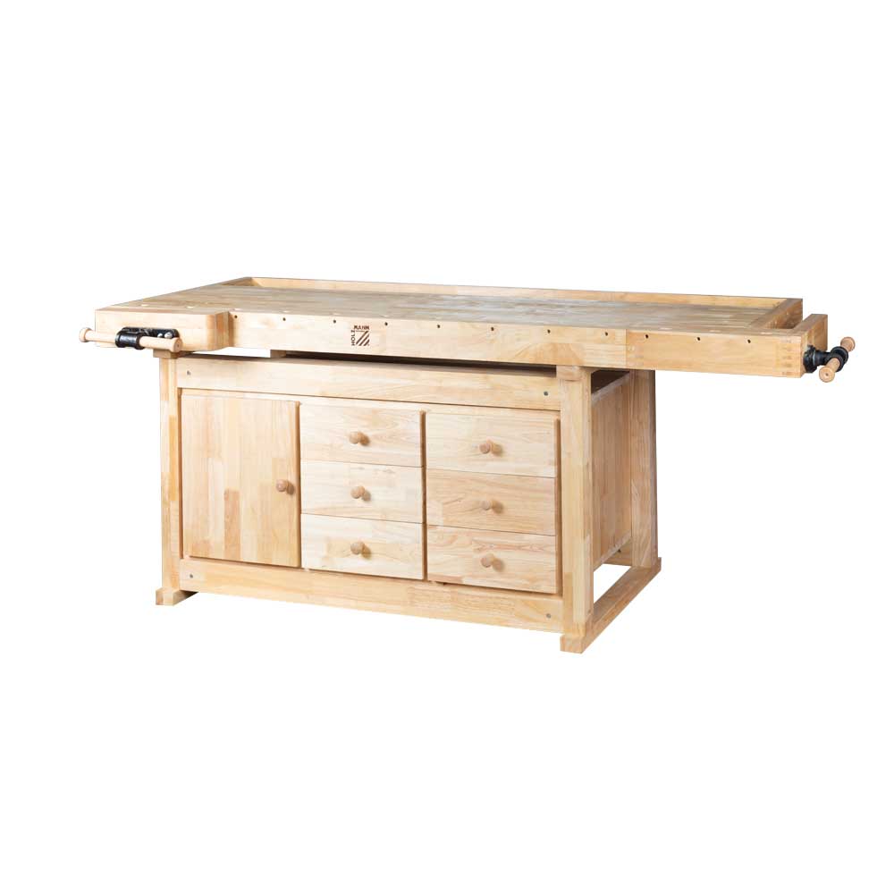 001_wb210c.jpg Holzmann Hobelbank inkl. Schrank & Spannbacken WB210C -1
