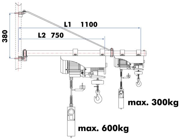 Holzmann Schwenkarm für ESZ SA3001100 -2