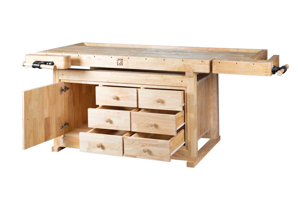002_wb210c.jpg Holzmann Hobelbank inkl. Schrank & Spannbacken WB210C -2