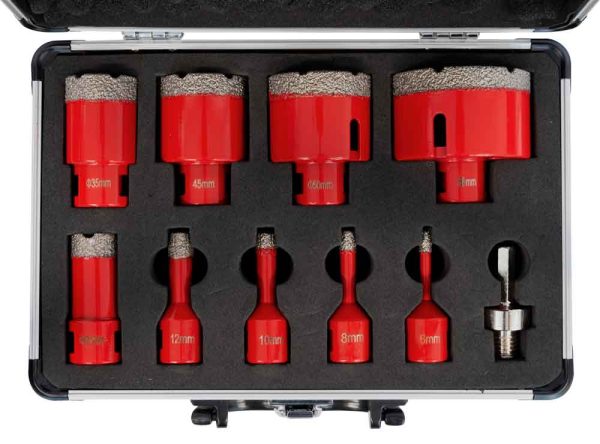 Holzmann Diamant-Trockenbohrkronen SET DTBKS6-68 -3