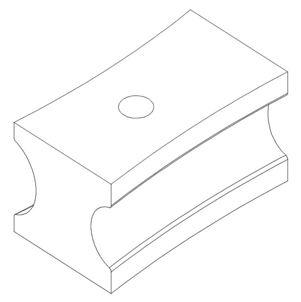 Bernardo Gleitschuh 1 1/4“ W (Ø31,8) x 1 1/2“ W (Ø38,1) für BM 42 A / BM 60 A -1