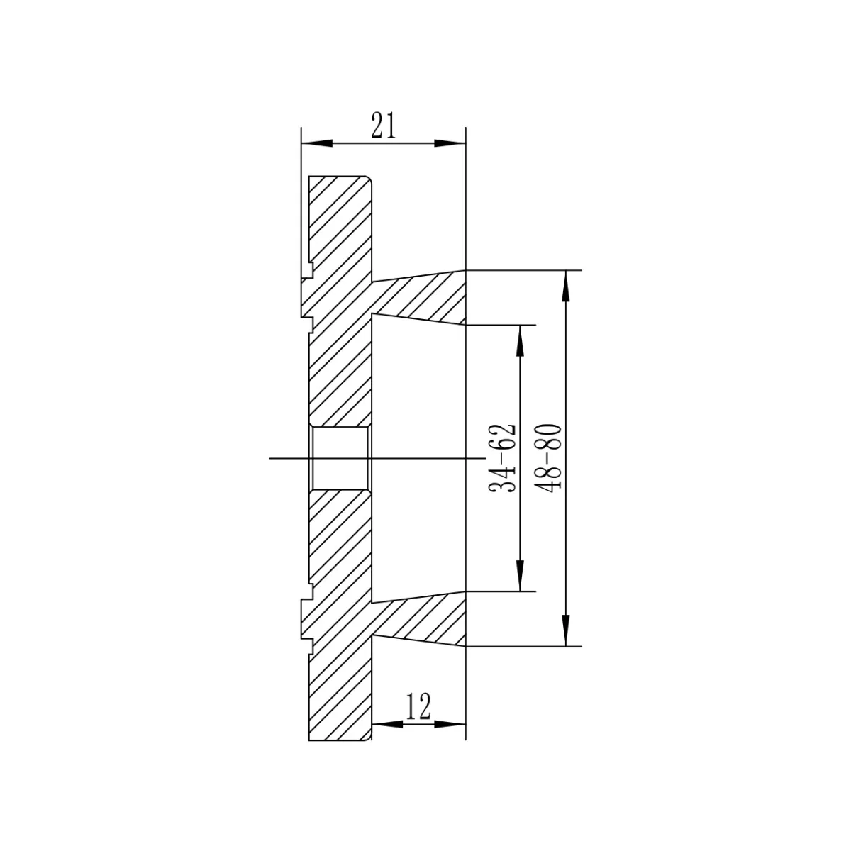 Bernardo Spannfutter M 95 mit Standardbacken Typ A -2