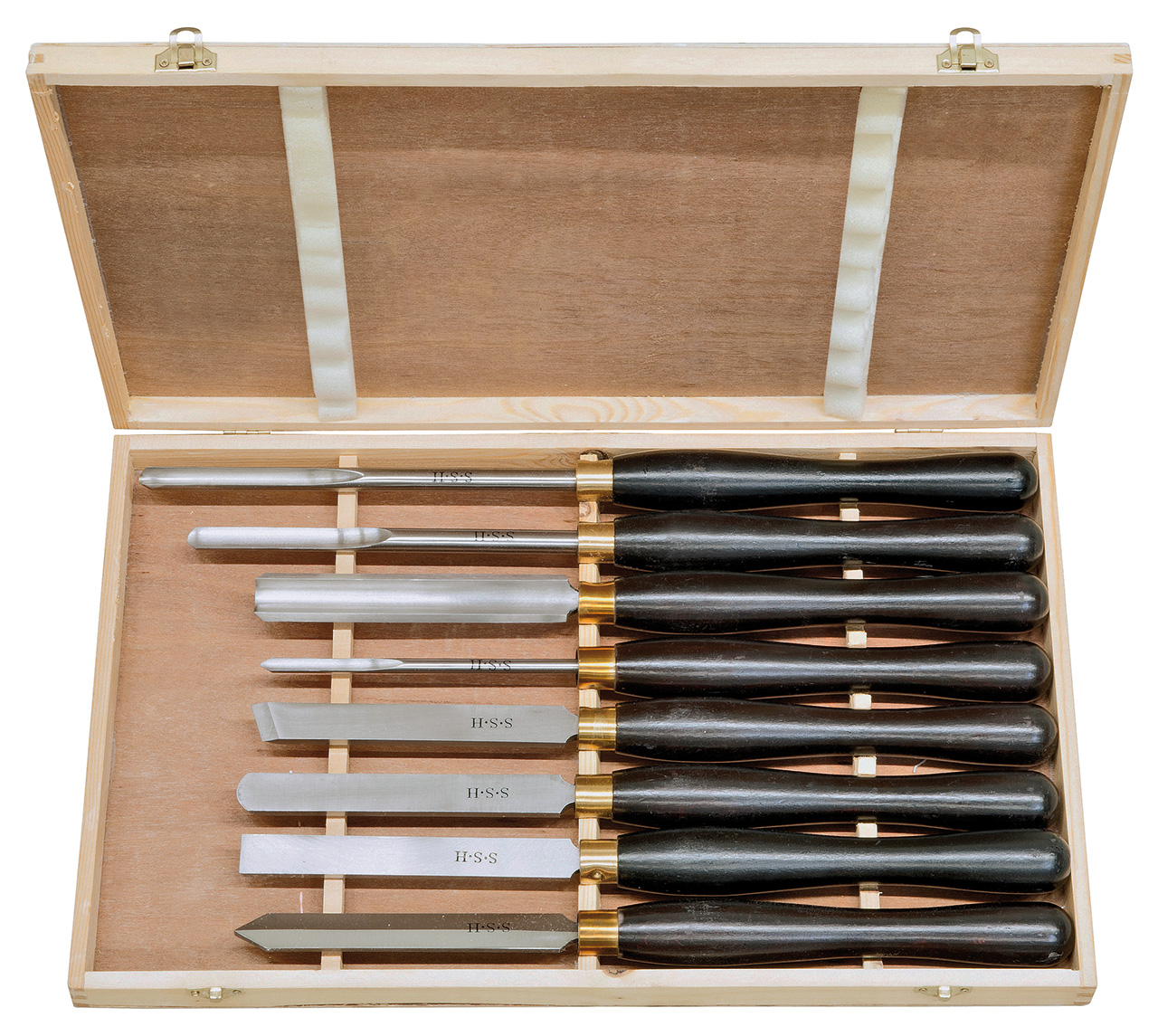 10-7002_1.jpg Bernardo Profi-Drechselmessersatz B, HSS, 8-tlg. -1