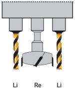 Bernardo Bohrkopf 42 / 11 für Scharnier Typ Grass, mit Aufnahme für Stemmmaschinen -3