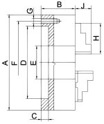 Bernardo Präzisions-3-Backenfutter PO3 - 315 -2