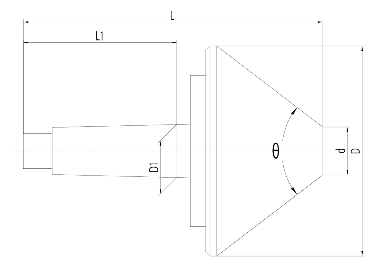 Bernardo Mitlaufender Zentrierkegel MK 4 / 150 mm -2