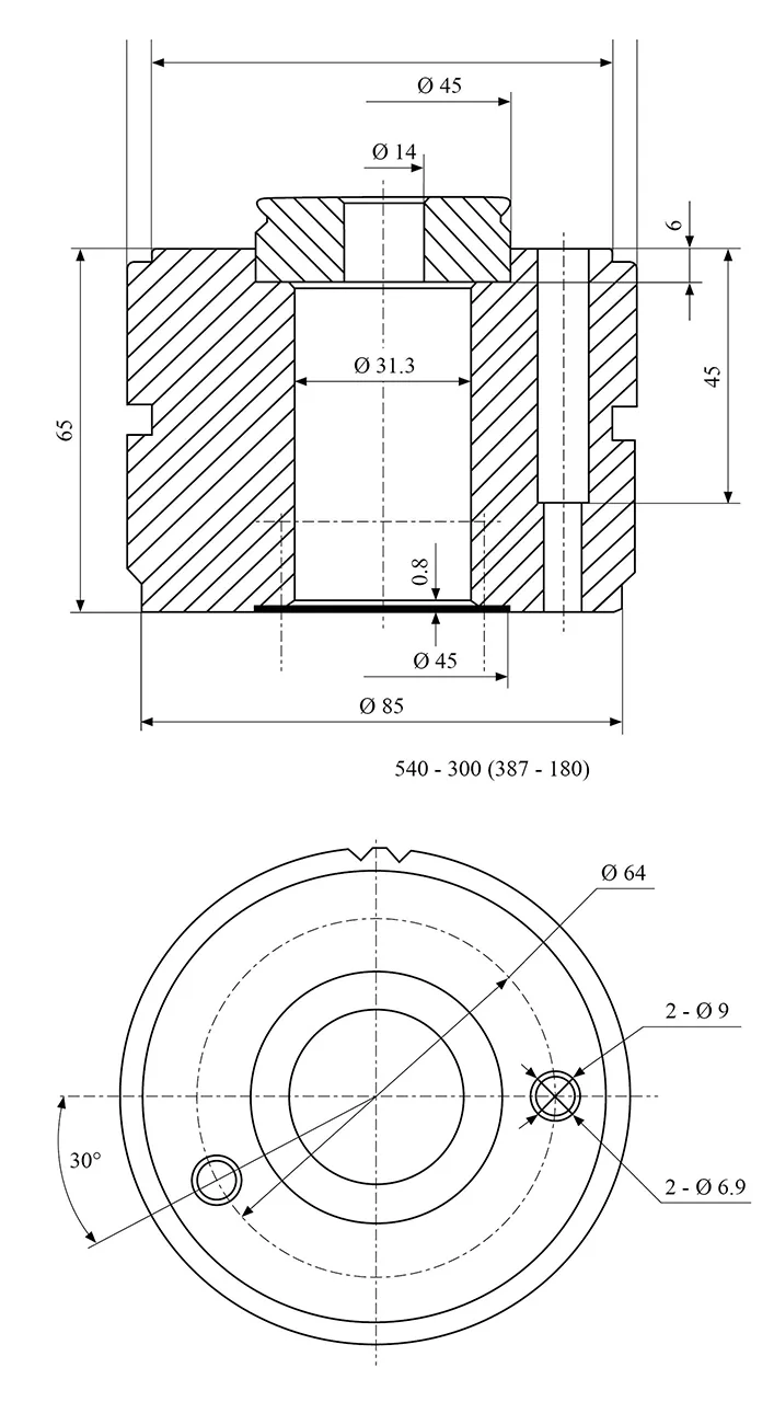 Bernardo Schnellwechsel-Stahlhalter System Multifix Größe B -3