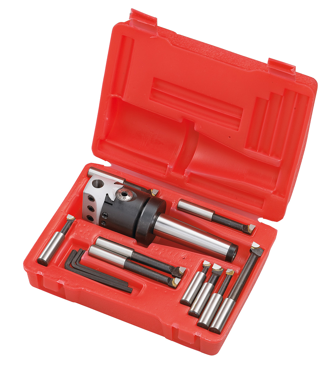 25-1014_1.jpg_1.jpg Bernardo Plan- und Ausdrehkopfset diam. 50 mm mit Aufnahme MK 2 -1