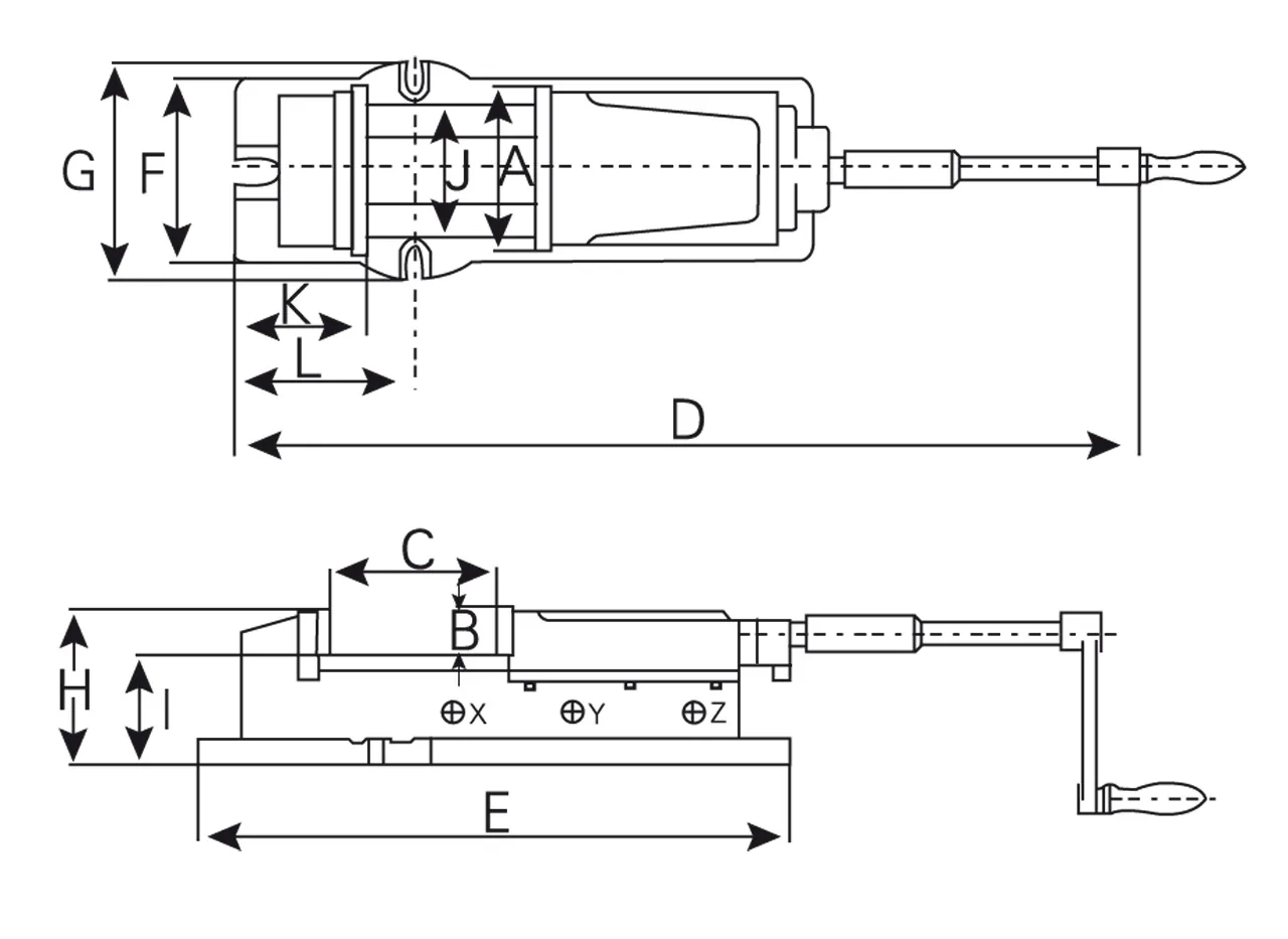 Bernardo Hydraulischer Maschinenschraubstock VH 100 -2