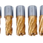 Bernardo HSS-Kernbohrer CDS, TiN-beschichtet, 14/18/22 mm, Bohrtiefe 25 mm, 5 tlg. -1