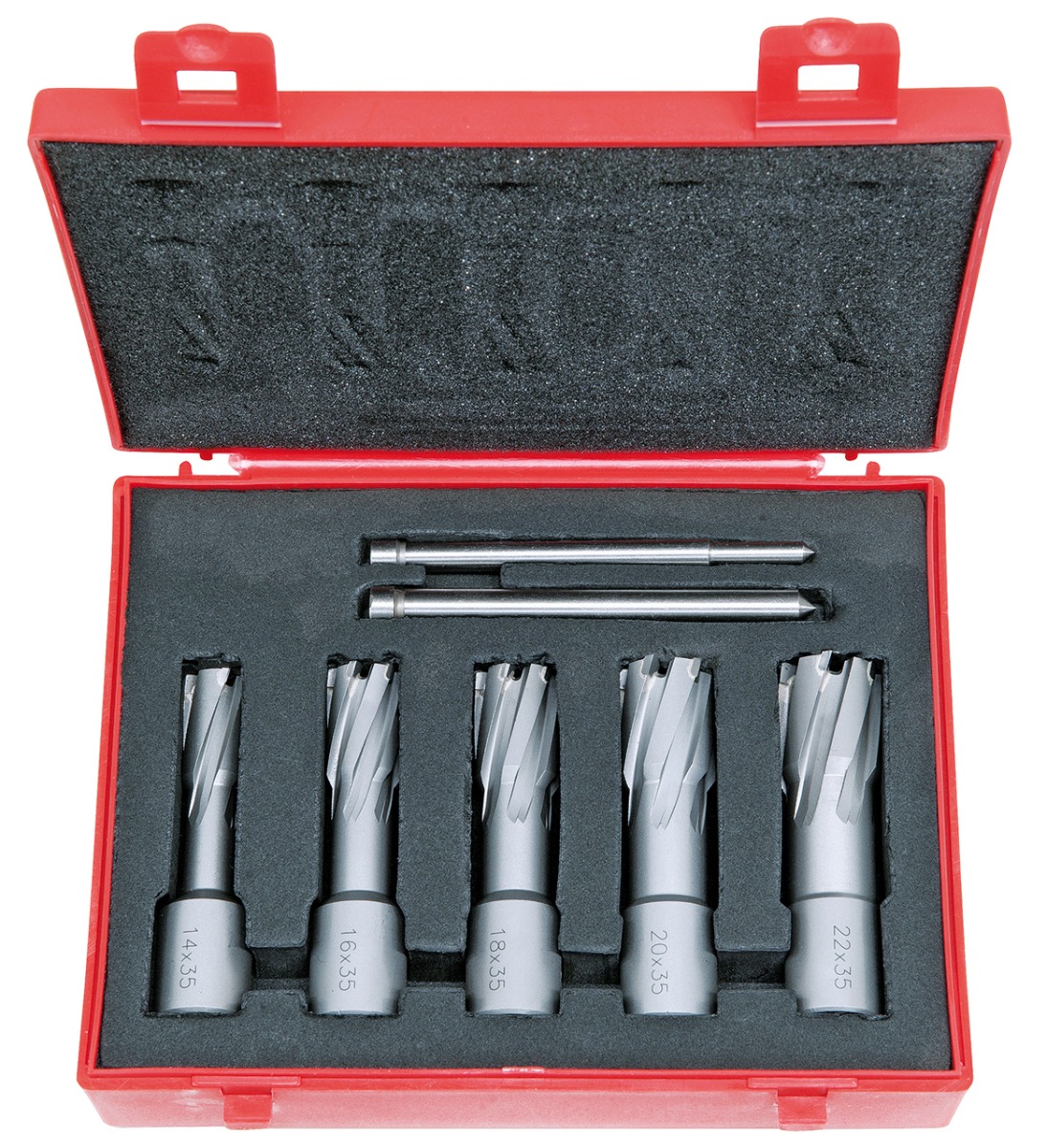 41-1106_1.jpg Bernardo HM-Kernbohrer-Set, 14 - 22 mm, Bohrtiefe 35 mm -1