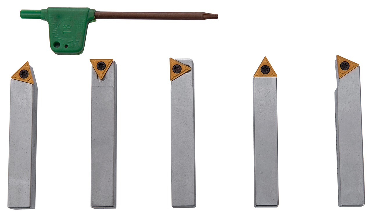 44-2013-1.jpg Bernardo Drehmeißelsatz mit HM-Wendeplatten, 10 mm, 5-tlg. -1